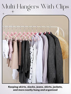 HOUSE DAY Velvet Skirt Hangers 24 Pack, Non Slip Pants Hangers - Image 2
