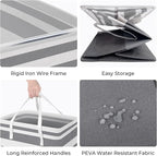 HomeHacks 4-Pack Large Laundry Basket, Waterproof, Freestanding Laundry Hamper - Image 2