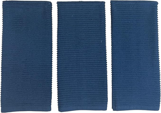 Serafina Home Royal Nautical Blue Kitchen Hand Dish Towels: Oversized 28" x 18" - Image 7