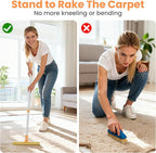 3 in 1 Carpet Rake for Pet Hair Removal, Tool Set of 3, 55” Long Handle Carpet - Image 5