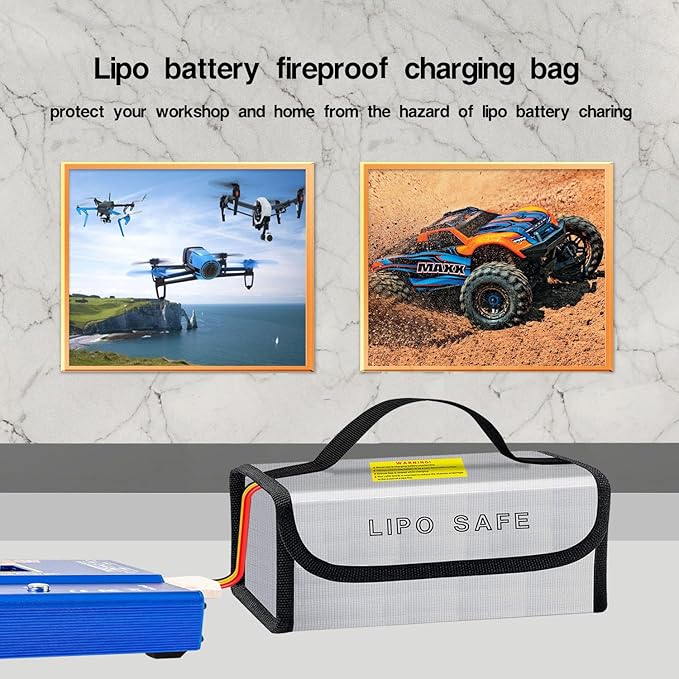 Lipo Battery Safe Bag Large Capatity Fireproof Bag - Image 5