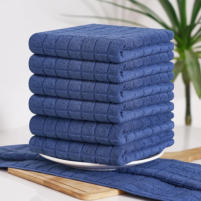 Homaxy Premium Cotton Kitchen Towels 16"x 28", Large Natural Ring Spun 390 GSM - Image 7