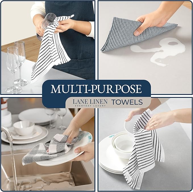 LANE LINEN Kitchen Towels & Dishcloths Set - Image 4