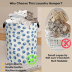 Blue Polka Dots Laundry Basket - Image 3