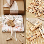 Sturdy Mini Clothes Pins for Photo, Small Clips for Crafts Display, Baby Shower - Image 6