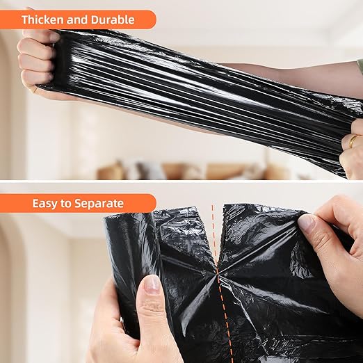 funest Trash Bags, 4 Gallon Small Drawstring Garbage Bags 75 Counts, Thick - Image 4