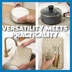 Large Silicone Dish Drying Mat for Kitchen Counter or Under Sink, Waterproof - Image 6