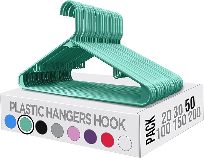Utopia Home Plastic Hangers 50 Pack - Image 6