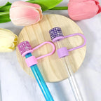 12 Pack Replacement Swirl Straws and Diamond Straw Cover - Image 3