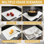 Silicone Dish Drying Mat 23x17 Multiple Usage, Easy clean, Eco-friendly - Image 5