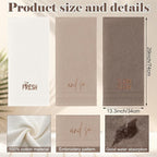 3 Pcs So Fresh and So Clean Clean Farmhouse Decorative Hand Towels - Image 2