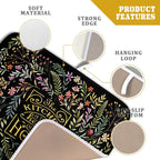 Absorbent Dish Drying Mat Colorful Flowers Microfiber Pad - Image 4