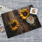 Sunflower Dish Drying Mat for Kitchen Counter Decor 18x24 Inch Floral Absorbent - Image 8