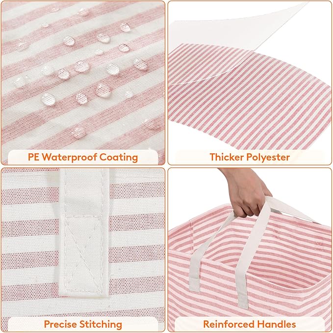 Lifewit 2 Pack Laundry Hamper Large Collapsible Laundry Baskets, Freestanding - Image 5