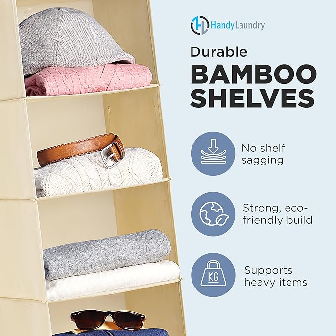 Handy Laundry Hanging Closet Organizer - Image 4