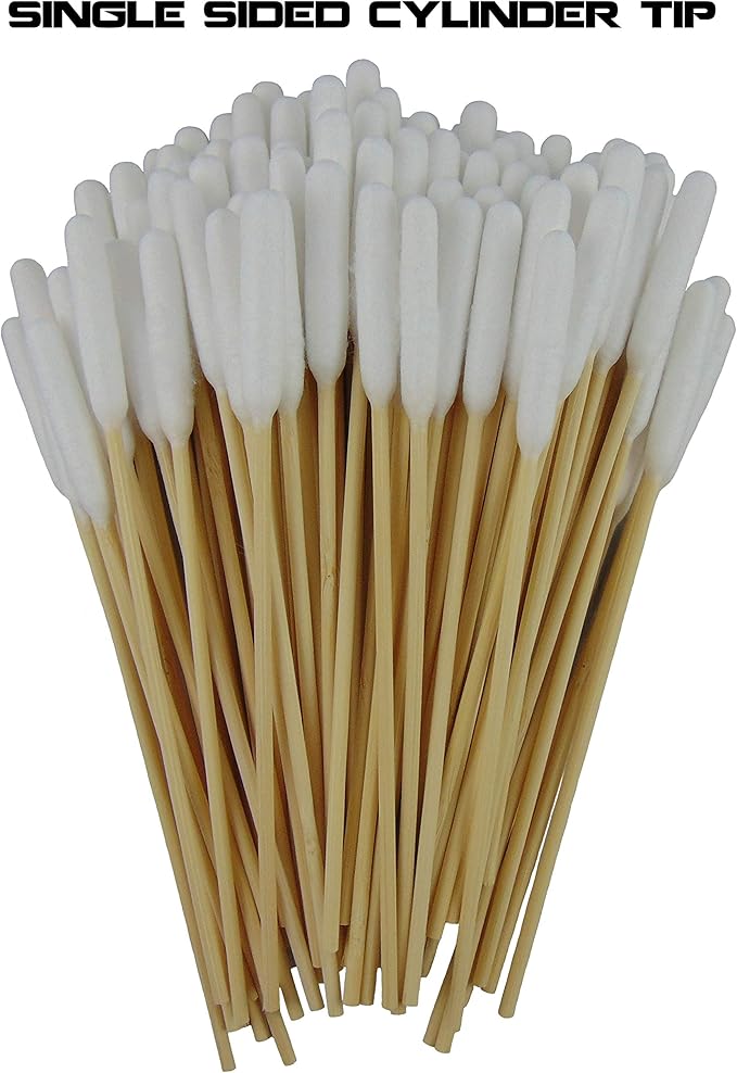 Type-III 100pc Gun Cleaning 6 Inch Double Sided Cotton Swabs - Image 2