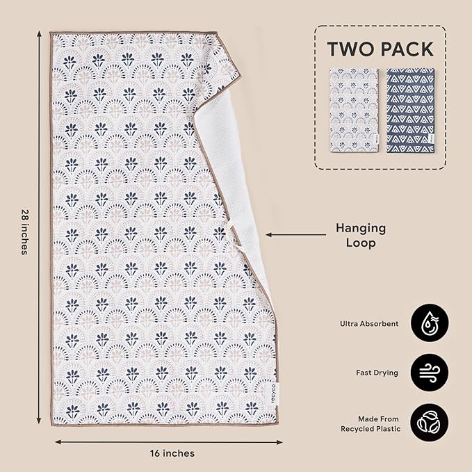 RECYCO Waffle Kitchen Towel Set of 2 - Image 6