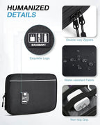 BAGSMART Large Electronics Travel Organizer Case, Tech Accessories Cord Storage - Image 4