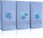 3 Pack Sea Turtle Coastal Hand Towels by Hahafelt