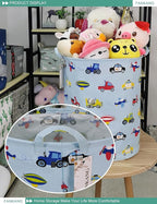 FANKANG Storage Basket, Nursery Hamper Canvas Laundry Basket Foldable - Image 5