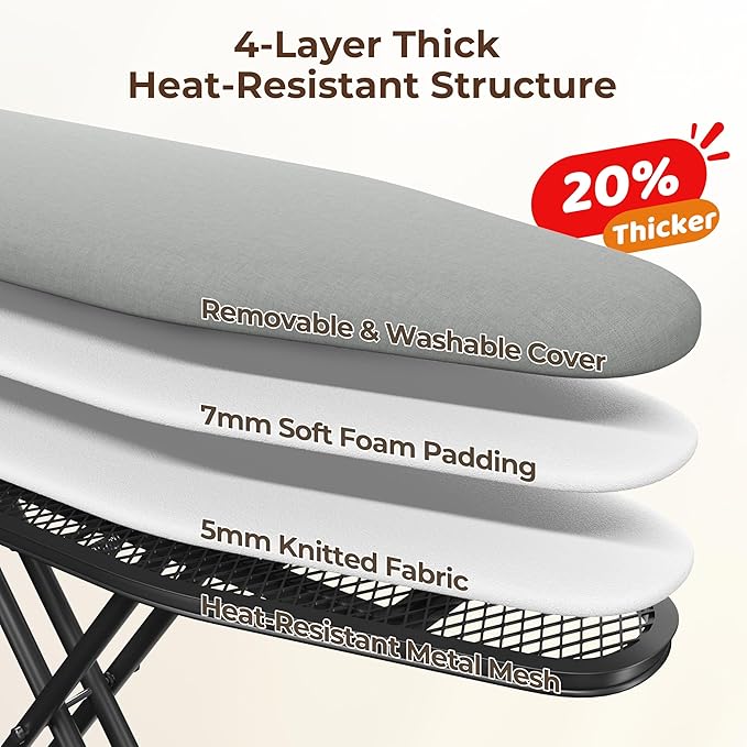 Yaheetech Foldable Ironing Board, Heavy Duty Iron Board - Image 6
