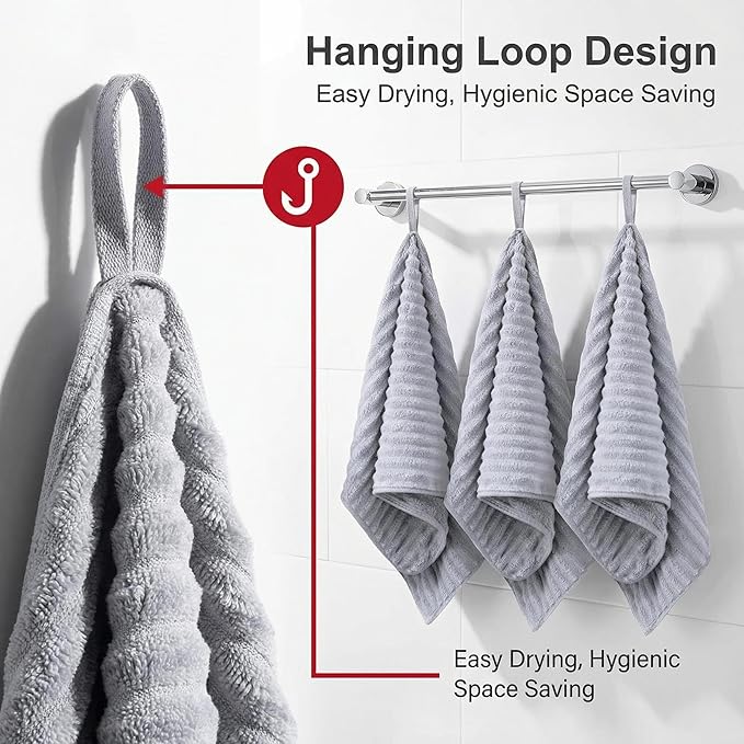 4PCS Microfiber Hand Towels for Bathroom Christmas Decorations Quick Dry Small - Image 5