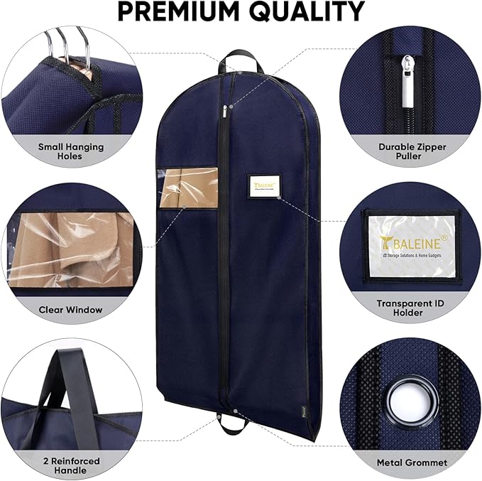 BALEINE 2PK Heavy Duty Garment Bag - Image 5