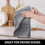 Homaxy 100% Cotton Terry Kitchen Dish Cloths, Ultra Soft and Absorbent Dish - Image 4