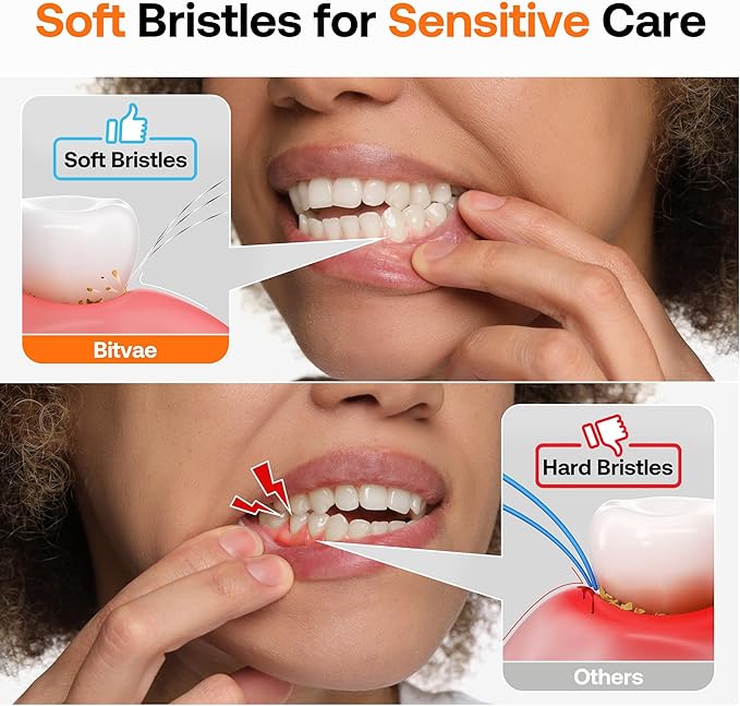 Bitvae ADA Accepted Electric Toothbrush, Travel Toothbrush Rechargeable - Image 7