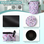 Watercolor Dragonfly Laundry Basket Foldable - Image 4
