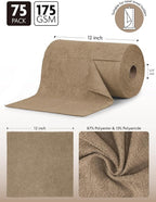 Fantasticlean Microfiber Cleaning Cloth Roll -75 Pack, Tear Away Microfiber - Image 7