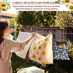Clothes Pin Hanging Bag with Big Opening Storage Clothes Pins & Mini Clothespins - Image 5