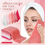 Syhood 12 Pieces Face Wash Cloth 12 x 12 in Makeup Remover Cloths Towel Coral - Image 2