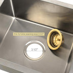 LQS Kitchen Sink Drain Assembly, Sink Drain Basket Strainer 304 Stainless Steel - Image 5