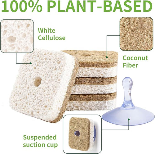 12Pack Kickleen Natural Kitchen Scrub Dish Sponge - Image 2