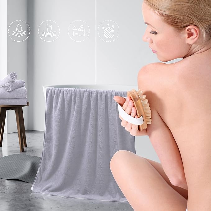 TENSTARS Luxury Silk Hemming Towel Set - Image 5