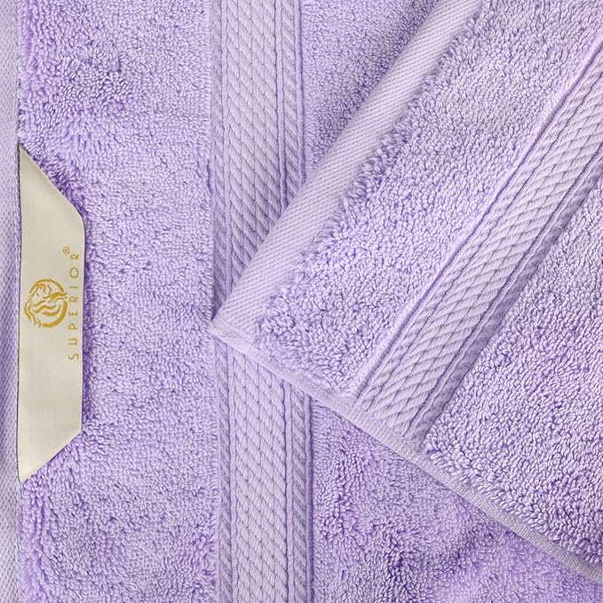 SUPERIOR Egyptian Cotton Pile 8 Piece Towel Set, Includes 2 Bath, 2 Hand - Image 8