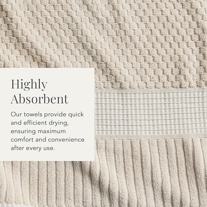 NY Loft 100% Cotton 2 Pack Bath Sheet Towel Set | Super Soft & Absorbent - Image 6