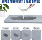 Quick Dry Stone Drying Mat for Kitchen Counter, Water-Absorbent Diatomaceous - Image 3