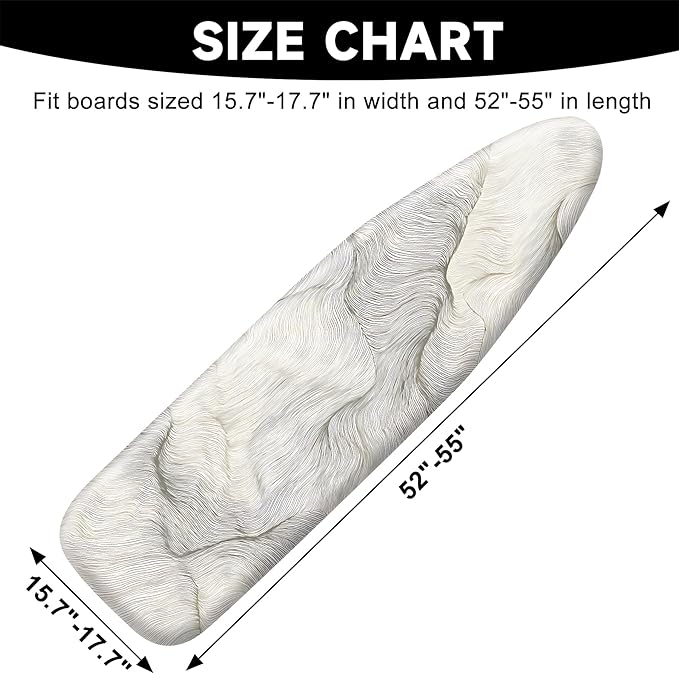 Quick Install Ironing Board Cover 17" x 55" Ironing Board Cover - Image 2