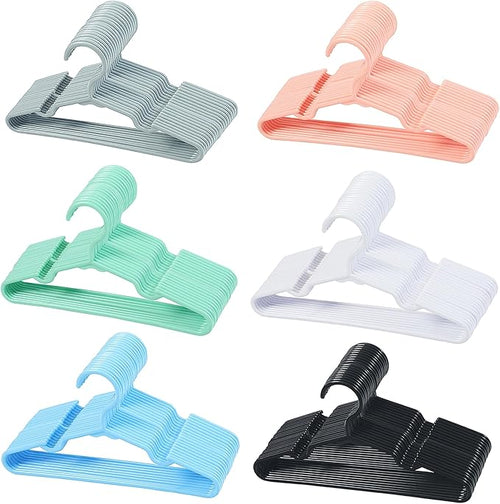 120 pcs Baby Nursery Closet Hangers, Non-Slip Laundry Infant Pant Hanger by VIIBASE