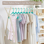 Utopia Home Plastic Hangers 50 Pack, Space Saving Plastic Clothes Hangers - Image 7
