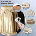 Rechargeable Fabric Shaver for Clothes: 6-Leaf Blades & 3 Speeds to Remove - Image 9