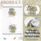 Boyiee Set of 6 Floral Kitchen Towels Wildflower Dish Towels Butterfly Truck - Image 6