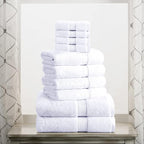 SUPERIOR Egyptian Cotton Pile 10 Piece Towel Set, Includes 2 Bath, 4 Hand - Image 2