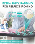 2025 Reinforced Ironing Board Cover and Pad, 15x54 Standard Size, Extra Thick - Image 4