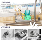 SWTYMIKI Kitchen Sink Caddy Organizer, Smiley Face Sponge Holder - Image 2