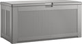 Rubbermaid Extra Large Resin Outdoor Storage Deck Box (134 Gal), Weather Resistant, Gray, Deck Organization for Home/Backyard/Pool Chemicals/Toys/Garden Tools/Porch/Patio Cushions by Rubbermaid