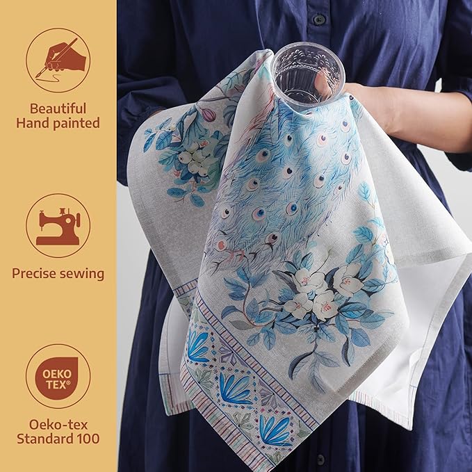 Maison d' Hermine Kitchen Towel 100% Combed Cotton Premium Set of 3 - Image 2