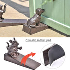 Sungmor Heavy Duty Cast Iron Dog Door Stops | Decorative Cute Animal Statue - Image 6